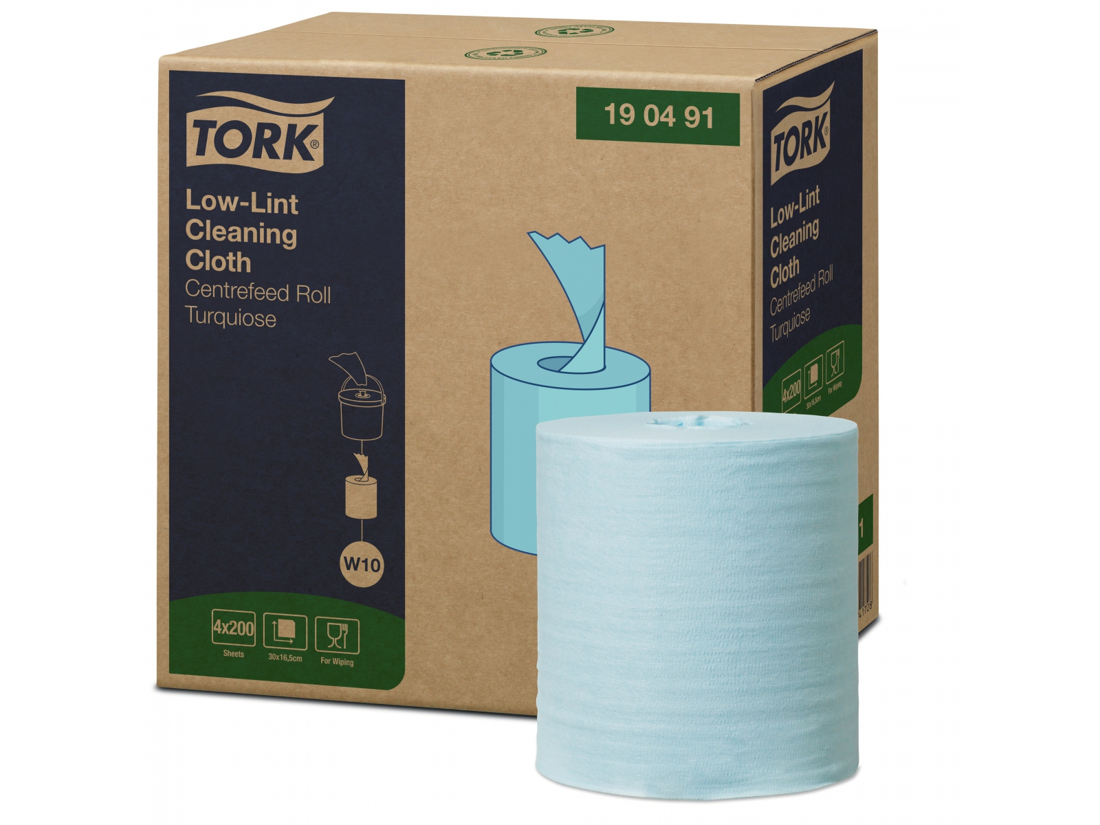 Czyściwo TORK 190491 Niskopylne Seledyn Rola x 1
